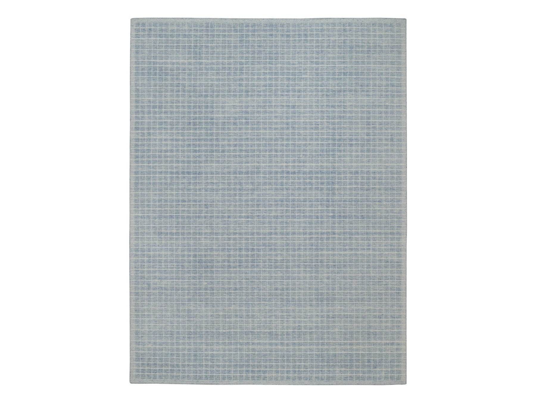 Blue 9'0" x 12'0" Modern and Contemporary Handloom Wool Rug - Sku: O091690