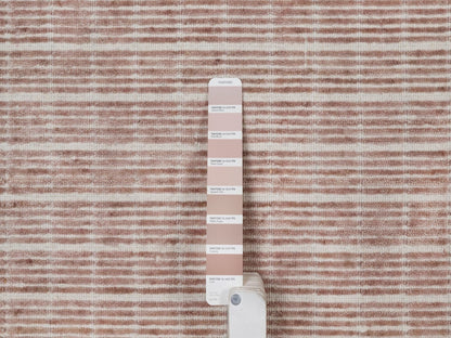 Modern / Contemporary hand-knotted wool rug in Pink, 10'1" x 14' — SKU O091695 (view 7)