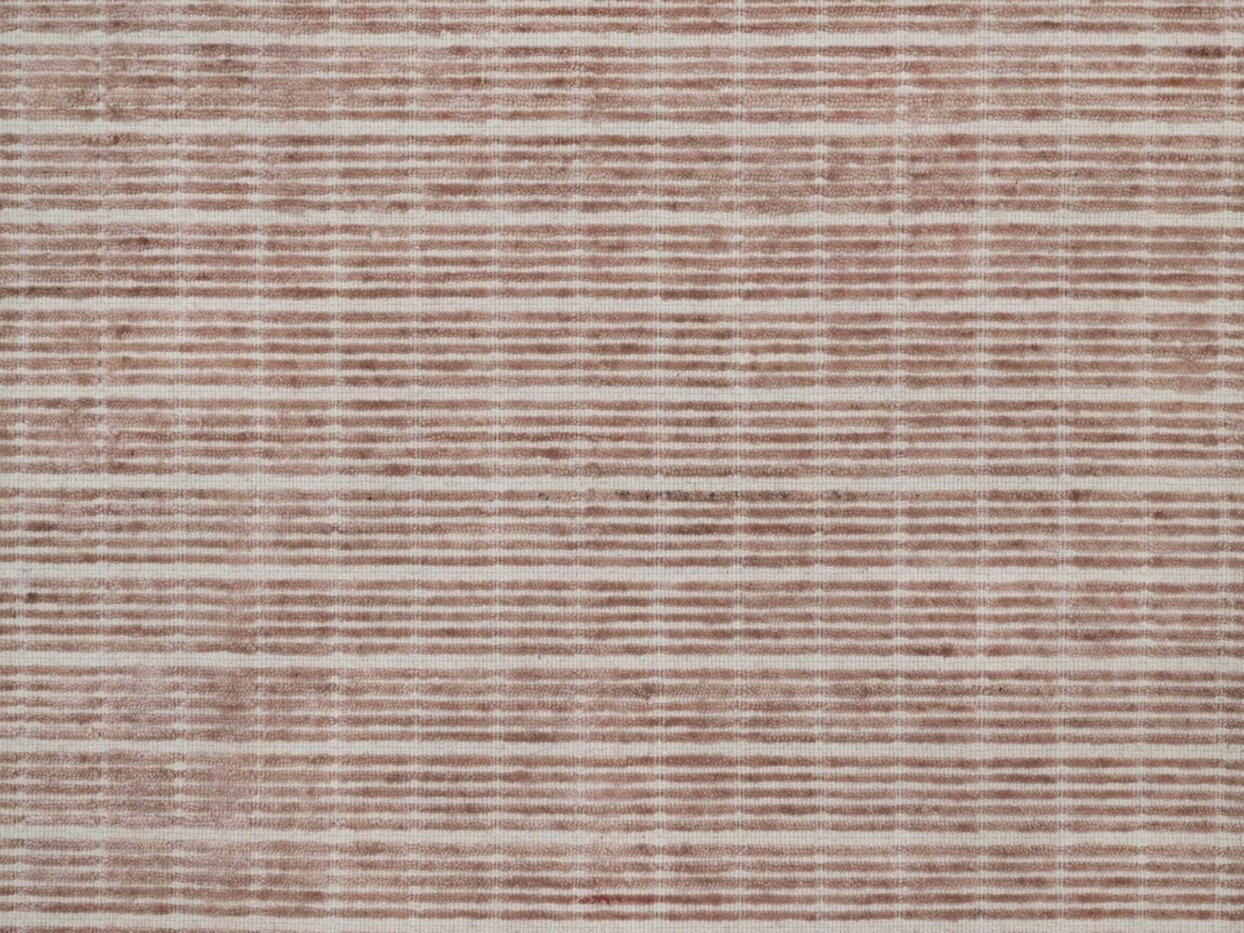 Modern / Contemporary hand-knotted wool rug in Pink, 10'1" x 14' — SKU O091695 (view 8)