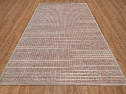Modern / Contemporary hand-knotted wool rug in Pink, 9'1" x 12' — SKU O091697 (view 2)