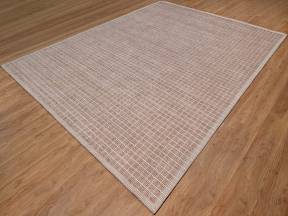 Modern / Contemporary hand-knotted wool rug in Pink, 9'1" x 12' — SKU O091697 (view 3)