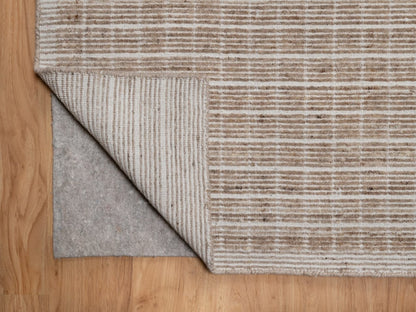 Brown 10'0" x 14'0" Modern and Contemporary Handloom Wool Rug - Sku: O091698