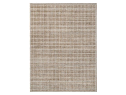 Brown 9'0" x 12'0" Modern and Contemporary Handloom Wool Rug - Sku: O091708