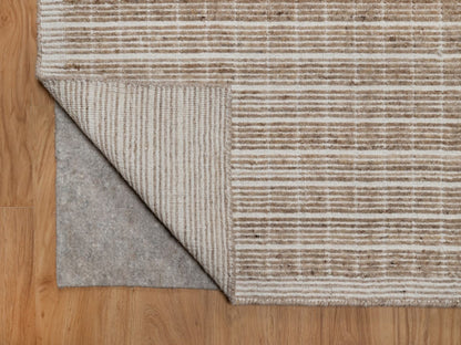 Brown 9'0" x 12'0" Modern and Contemporary Handloom Wool Rug - Sku: O091708