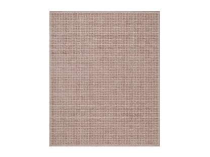 Modern / Contemporary hand-knotted wool rug in Pink, 8' x 10' — SKU O091711