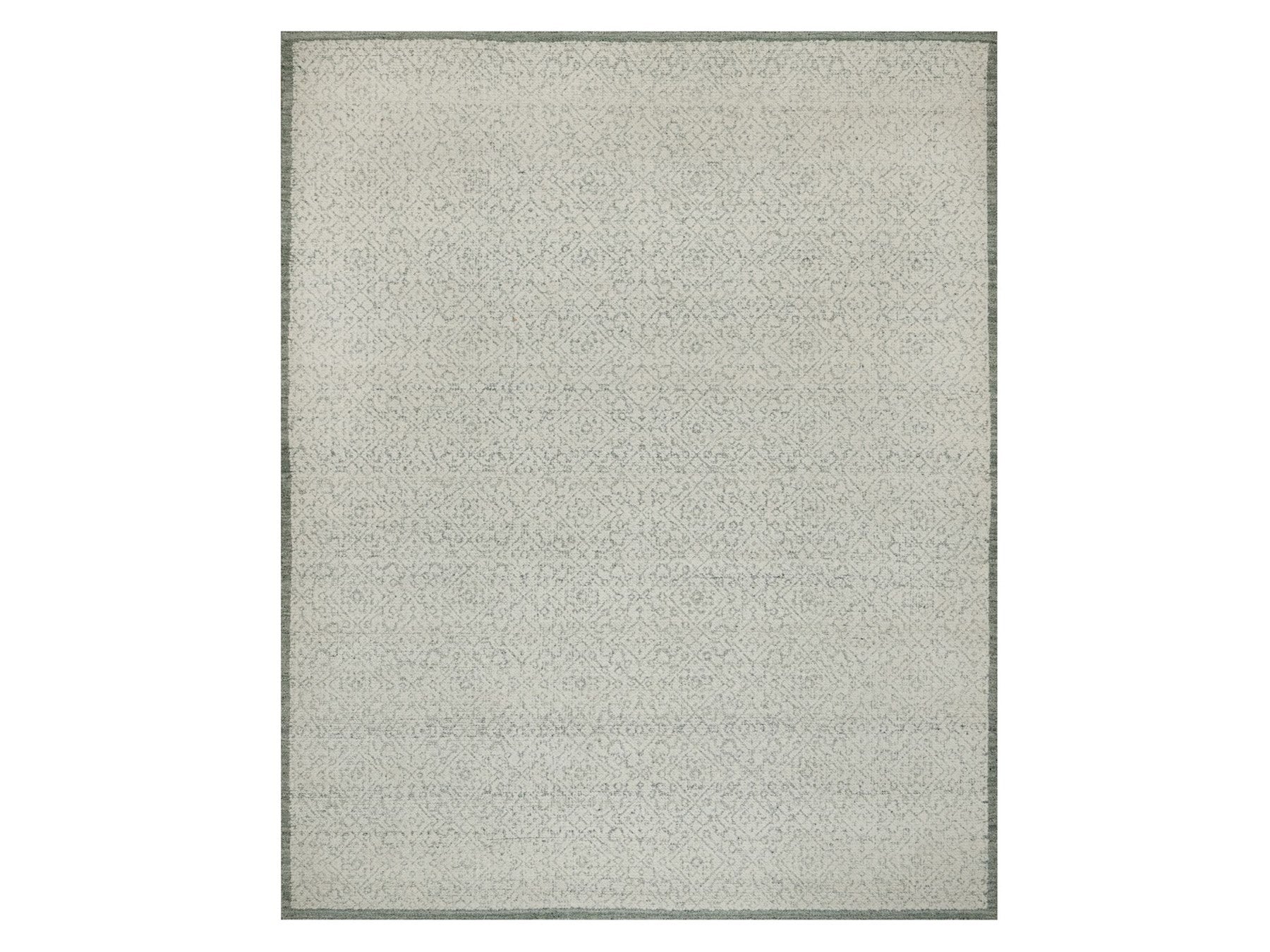 Modern / Contemporary hand-knotted wool rug in Ivory, 8'2" x 10'2" — SKU O091716