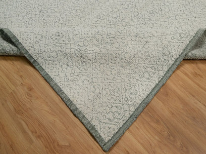 Modern / Contemporary hand-knotted wool rug in Ivory, 8'2" x 10'2" — SKU O091716 (view 6)