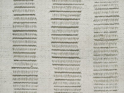 Modern / Contemporary hand-knotted wool runner in Ivory, 2'6" x 11'10" — SKU O091724 (view 5)