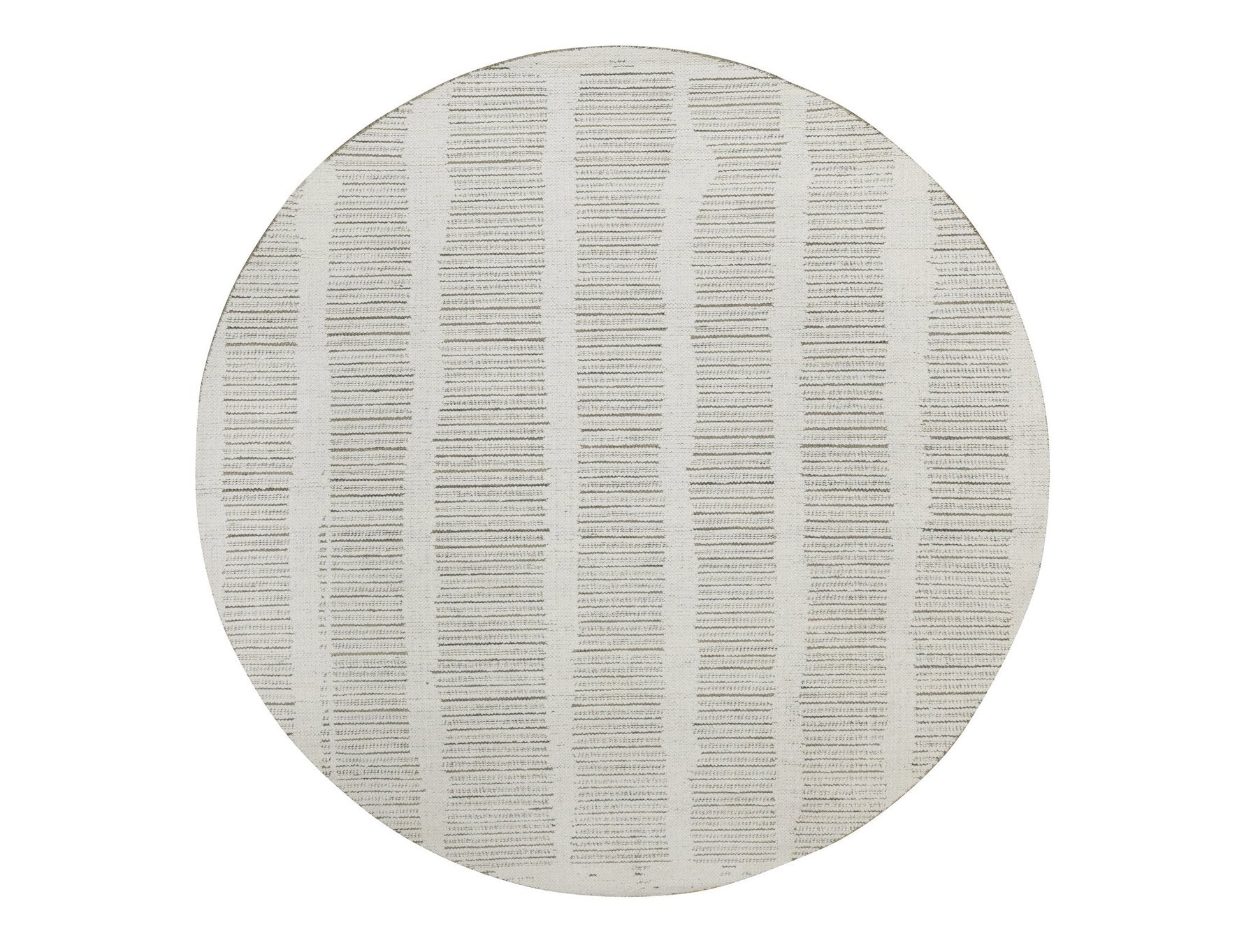 Modern / Contemporary hand-knotted wool rug in Ivory, 7'9" x 7'9" — SKU O091728