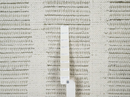 Modern / Contemporary hand-knotted wool rug in Ivory, 8' x 9'11" — SKU O091729 (view 7)