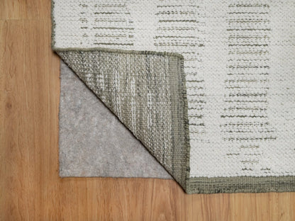 Modern / Contemporary hand-knotted wool rug in Ivory, 2' x 3' — SKU O091731 (view 3)