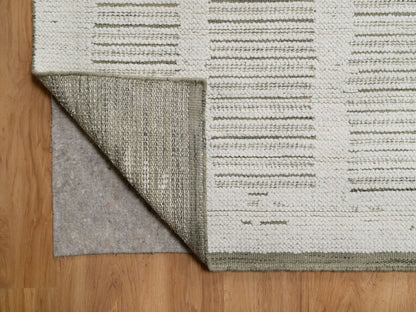 Modern / Contemporary hand-knotted wool rug in Ivory, 11'11" x 15' — SKU O091742 (view 4)