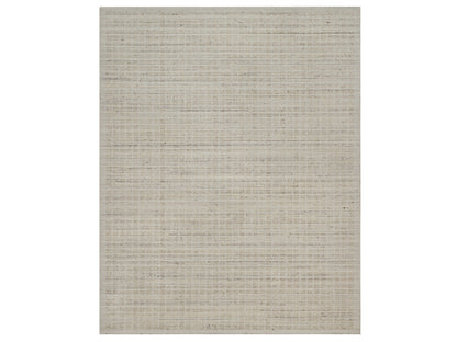 Modern / Contemporary hand-knotted wool rug in Ivory, 7'11" x 10' — SKU O091753