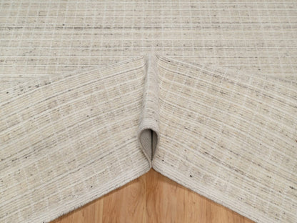 Modern / Contemporary hand-knotted wool rug in Ivory, 7'11" x 10' — SKU O091753 (view 5)