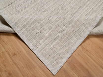 Modern / Contemporary hand-knotted wool rug in Ivory, 7'11" x 10' — SKU O091753 (view 6)