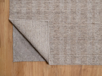 Brown 12'0" x 15'0" Modern and Contemporary Handloom Wool Rug - Sku: O091772