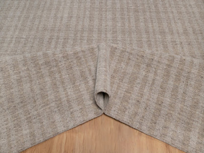 Brown 12'0" x 15'0" Modern and Contemporary Handloom Wool Rug - Sku: O091772