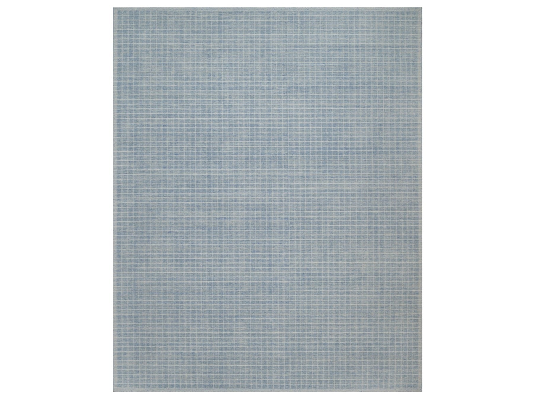 Modern / Contemporary hand-knotted wool rug in Blue, 12' x 14'11" — SKU O091778