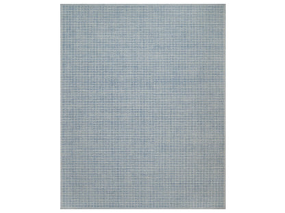 Modern / Contemporary hand-knotted wool rug in Blue, 12' x 14'11" — SKU O091778