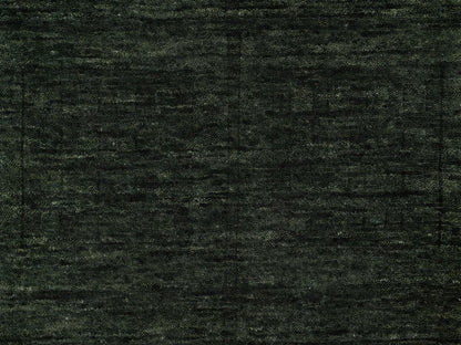 Green 1'11" x 2'8" Modern and Contemporary Handloom Wool Rug - Sku: O091781
