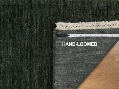 Green 1'11" x 2'8" Modern and Contemporary Handloom Wool Rug - Sku: O091781