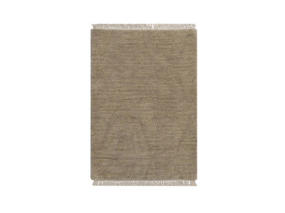 Brown 1'11" x 2'9" Modern and Contemporary Handloom Wool Rug - Sku: O091787