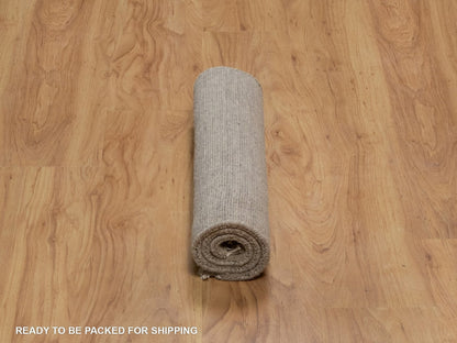 Brown 1'11" x 2'9" Modern and Contemporary Handloom Wool Rug - Sku: O091787
