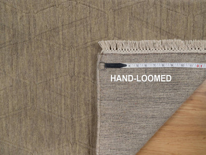 Modern / Contemporary hand-knotted wool rug in Brown, 1'11" x 2'9" — SKU O091787 (view 8)