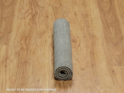 Green 2'0" x 2'8" Modern and Contemporary Handloom Wool Rug - Sku: O091789
