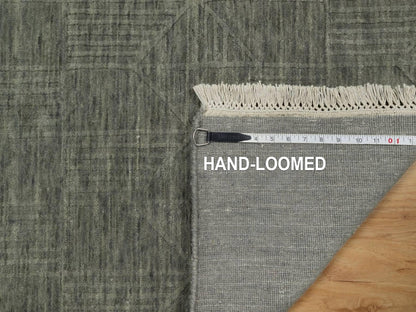 Green 2'0" x 2'8" Modern and Contemporary Handloom Wool Rug - Sku: O091789