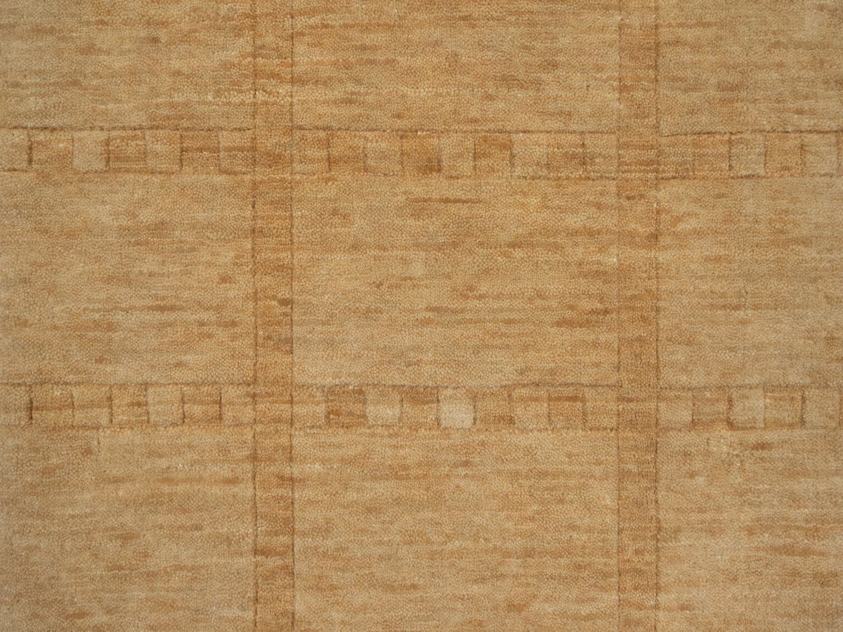 Modern / Contemporary hand-knotted wool rug in Orange, 2' x 2'8" — SKU O091790 (view 5)