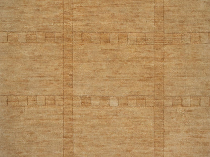 Modern / Contemporary hand-knotted wool rug in Orange, 2' x 2'8" — SKU O091790 (view 5)
