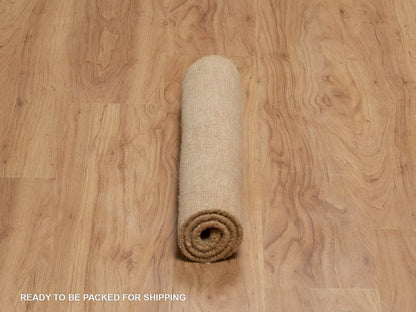 Modern / Contemporary hand-knotted wool rug in Orange, 2' x 2'8" — SKU O091790 (view 6)