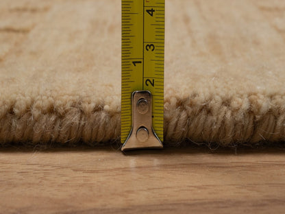 Modern / Contemporary hand-knotted wool rug in Orange, 2' x 2'8" — SKU O091790 (view 7)