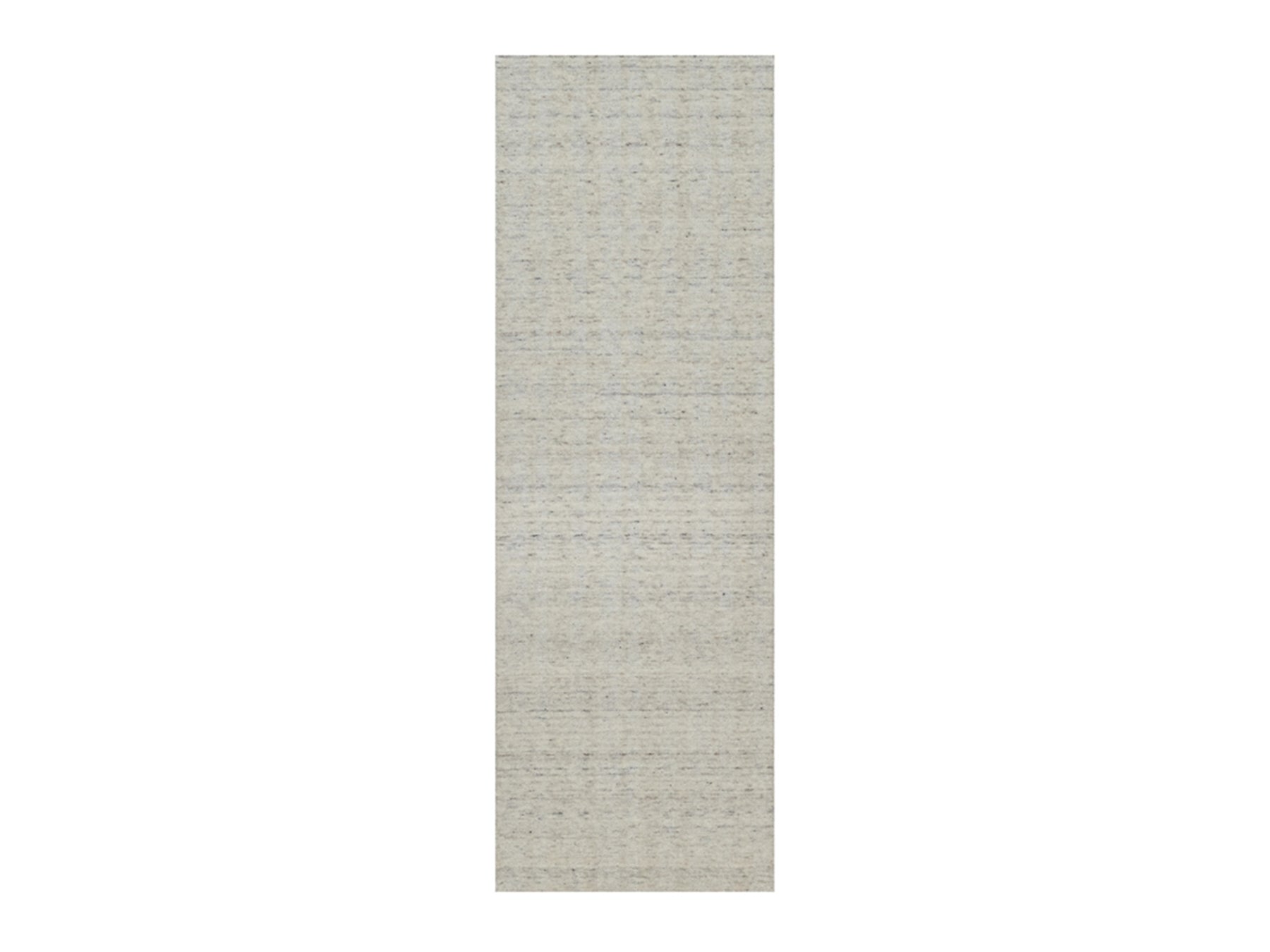 Modern / Contemporary hand-knotted wool runner in Ivory, 2'7" x 8' — SKU O091792