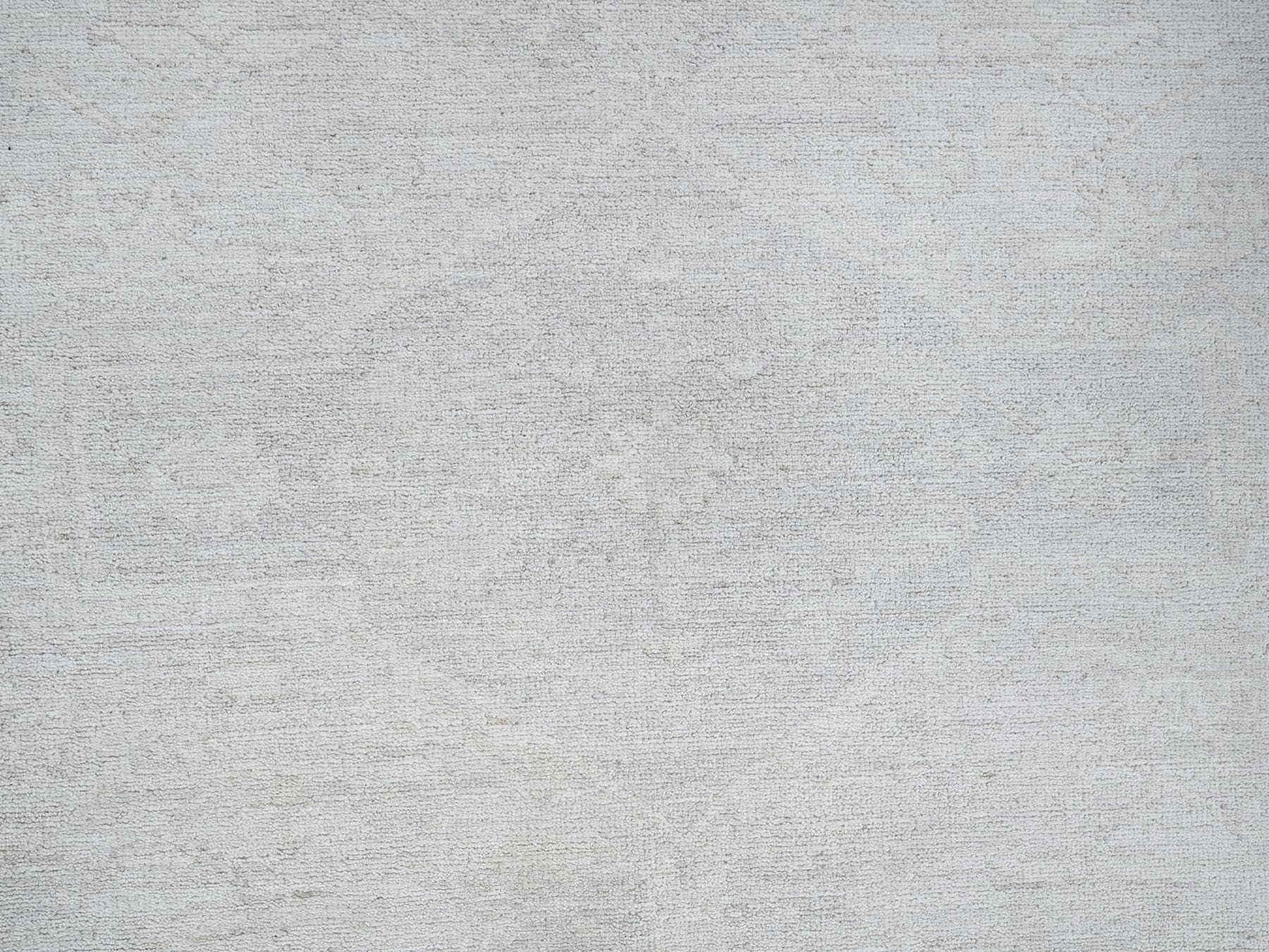 Heriz Oushak hand-knotted wool rug in Ivory, 8' x 9'9" — SKU O0917 (view 8)