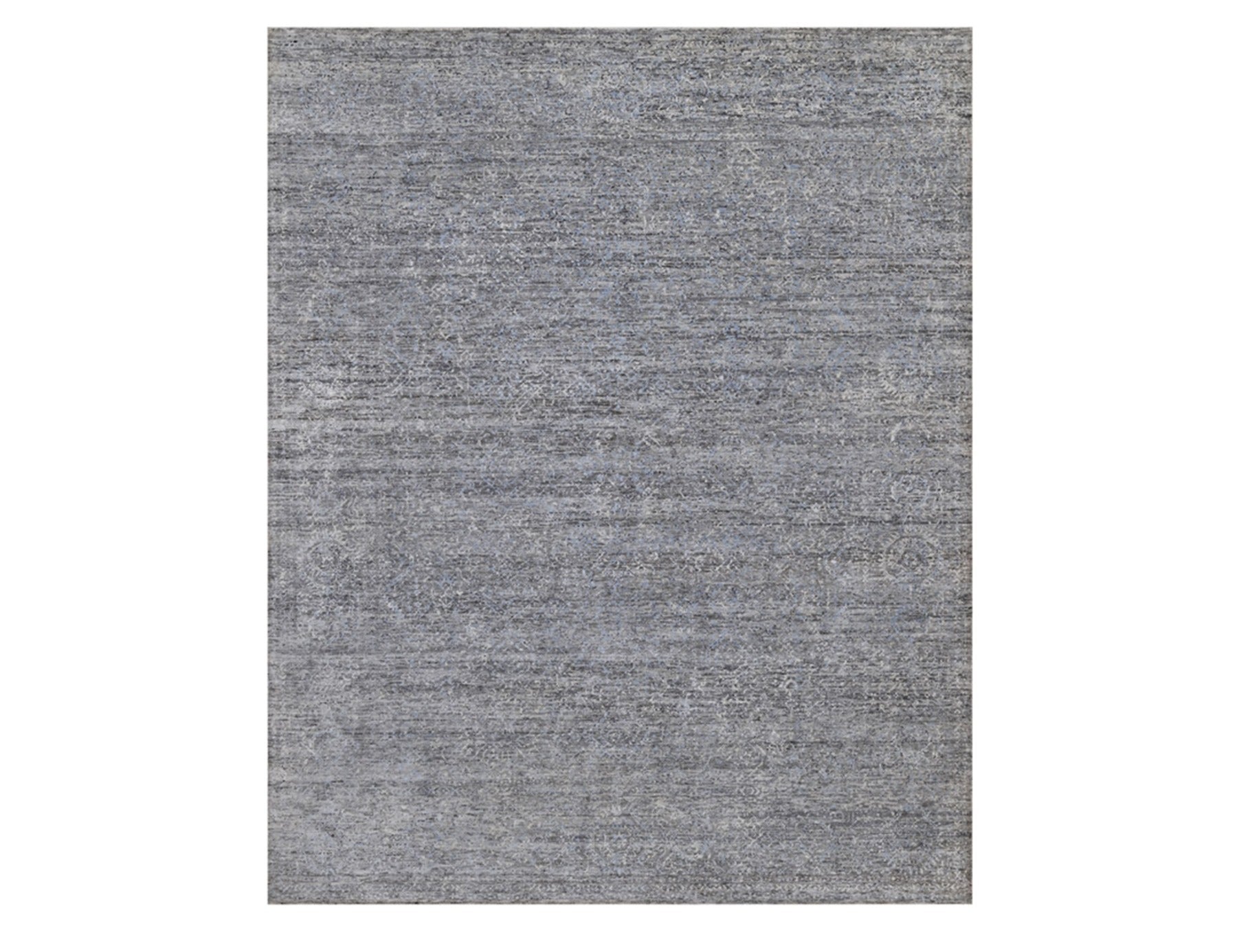 Modern / Contemporary hand-knotted wool rug in Gray, 8' x 10' — SKU O091806