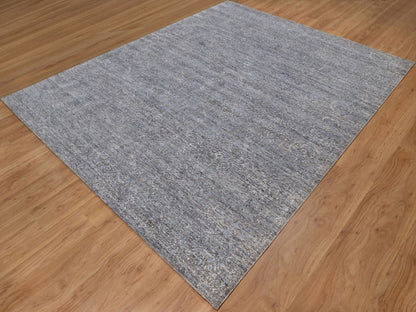 Modern / Contemporary hand-knotted wool rug in Gray, 8' x 10' — SKU O091806 (view 3)