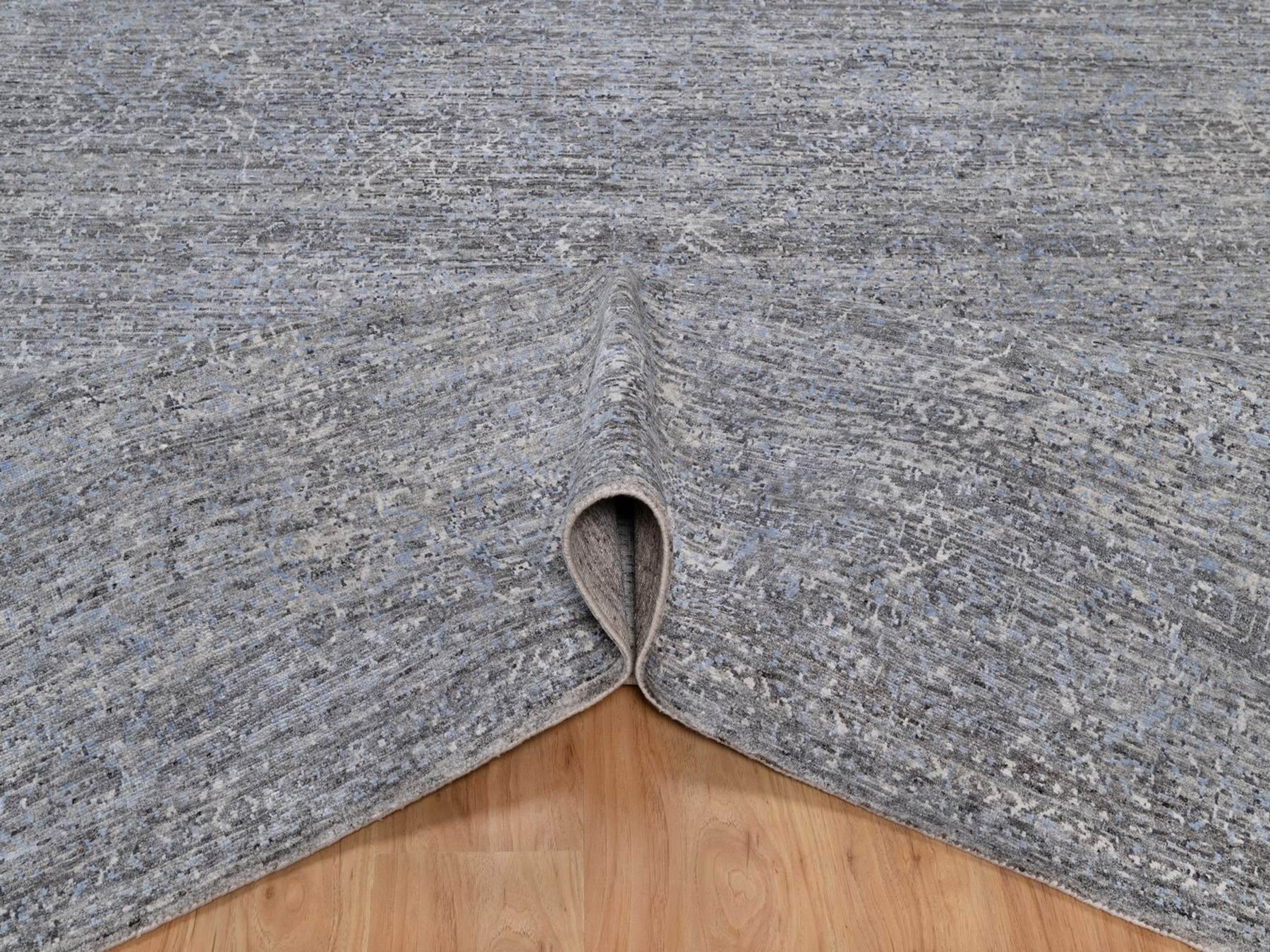 Modern / Contemporary hand-knotted wool rug in Gray, 8' x 10' — SKU O091806 (view 5)