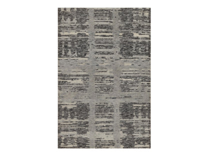 Modern / Contemporary hand-knotted wool rug in Gray, 2' x 3'1" — SKU O091811