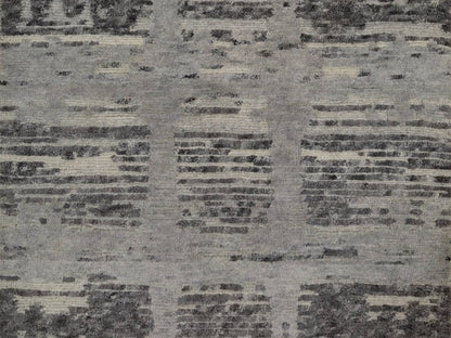 Modern / Contemporary hand-knotted wool rug in Gray, 2' x 3'1" — SKU O091811 (view 5)