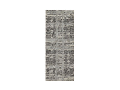 Modern / Contemporary hand-knotted wool runner in Gray, 2'5" x 6'2" — SKU O091813