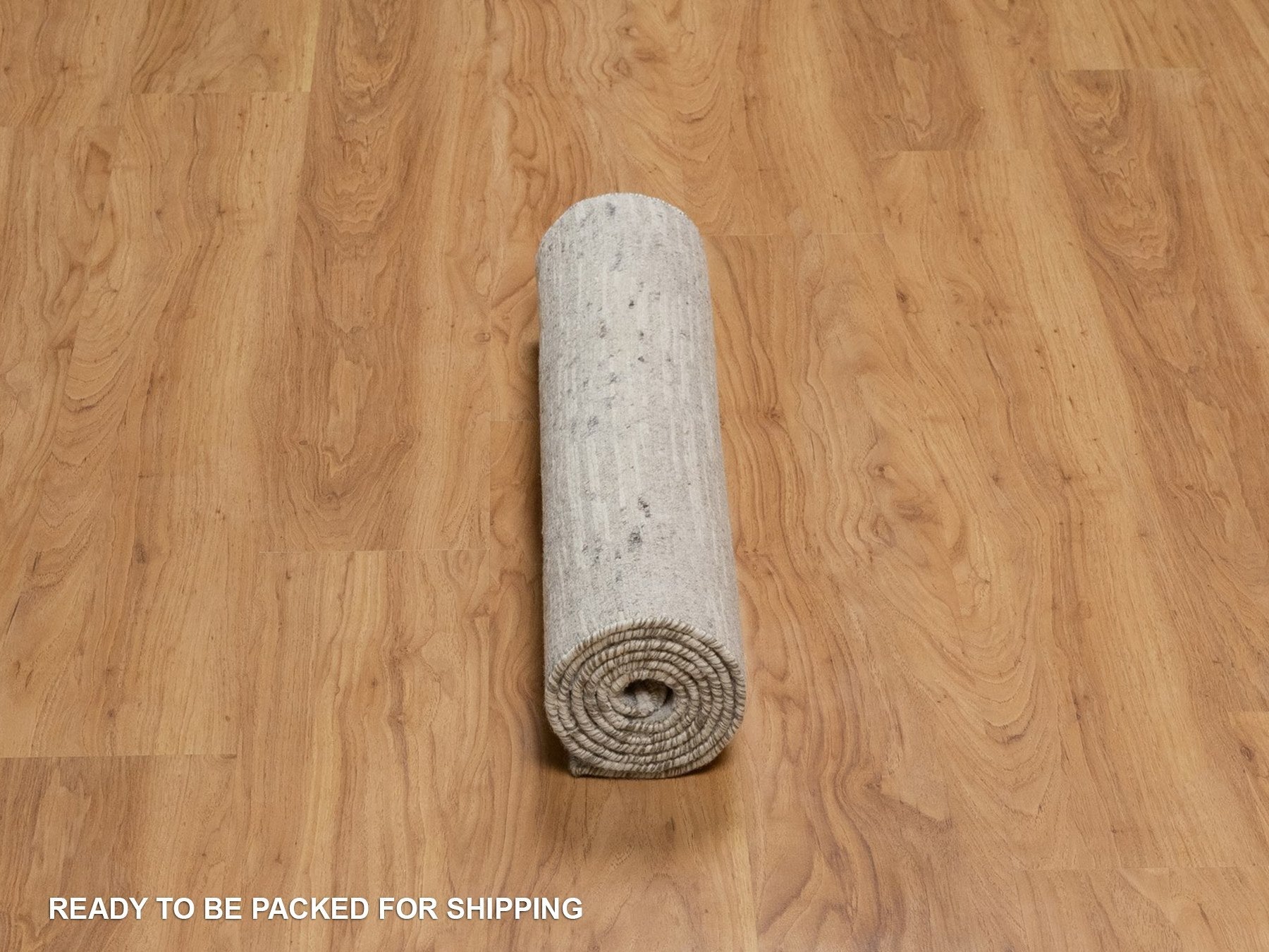 Modern / Contemporary hand-knotted wool runner in Gray, 2'6" x 6'3" — SKU O091814 (view 6)