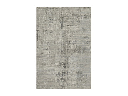 Modern / Contemporary hand-knotted wool rug in Gray, 6'1" x 9' — SKU O091816