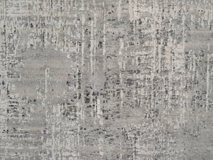 Grey 6'1" x 9'0" Modern and Contemporary Hand knotted Wool Rug - Sku: O091816