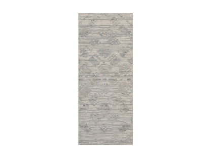 Modern / Contemporary hand-knotted wool runner in Gray, 2'6" x 6'3" — SKU O091817