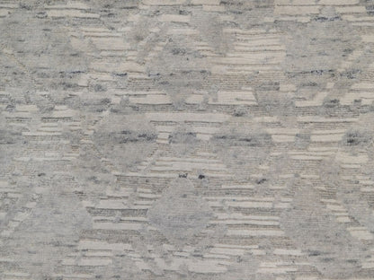 Modern / Contemporary hand-knotted wool runner in Gray, 2'6" x 6'3" — SKU O091817 (view 5)
