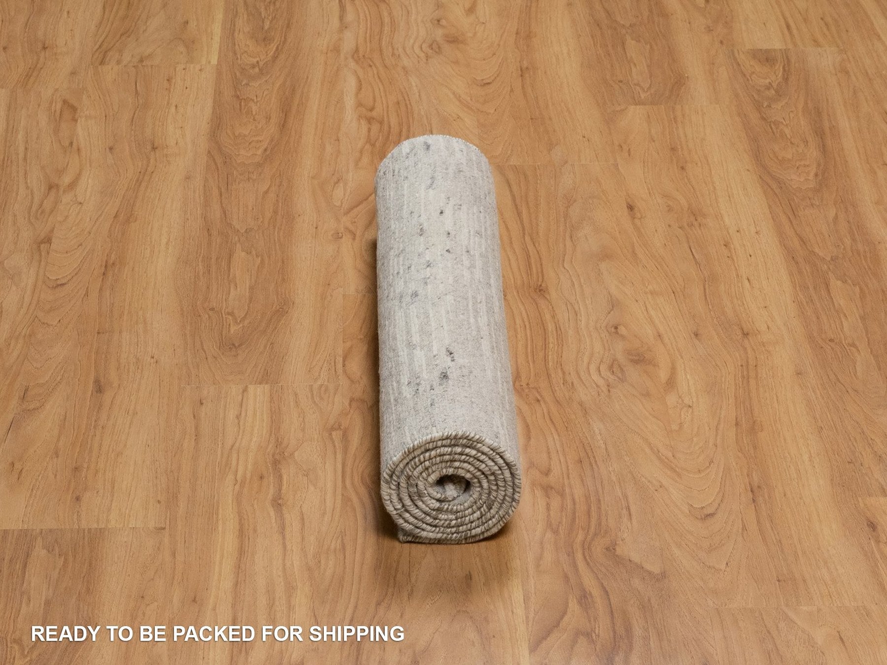 Modern / Contemporary hand-knotted wool runner in Gray, 2'6" x 6'3" — SKU O091817 (view 6)