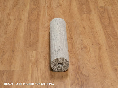 Modern / Contemporary hand-knotted wool runner in Gray, 2'6" x 6'3" — SKU O091817 (view 6)