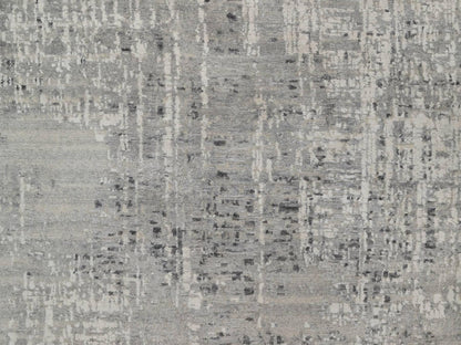 Modern / Contemporary hand-knotted wool rug in Gray, 8'11" x 11'11" — SKU O091822 (view 8)
